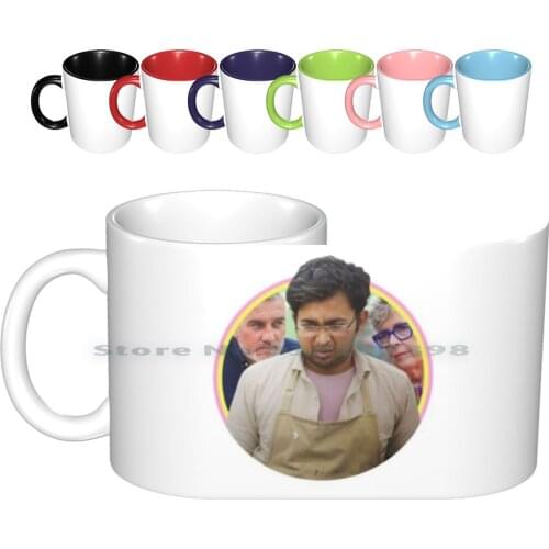 Rahul British Bake Off ( V2 ) Ceramic Mugs Coffee Cups Milk Tea Mug British Bake Off Great British Bake Off British Rahul