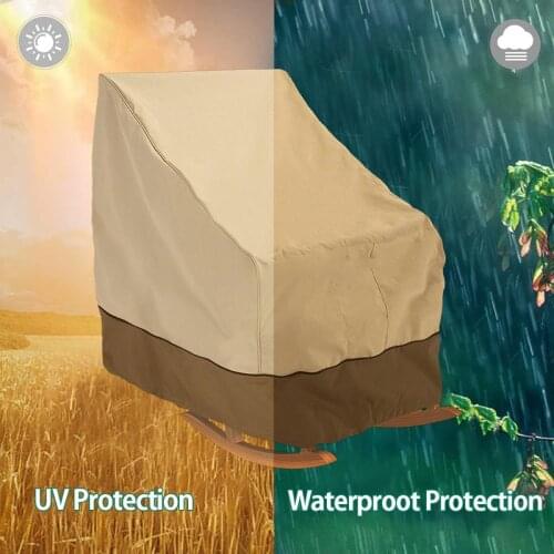 Patio Furniture Cover Outdoor Yard Garden Chair Sofa Waterproof Dust Cover Sun Protection Oxford Cloth Foldable Drawstring Table