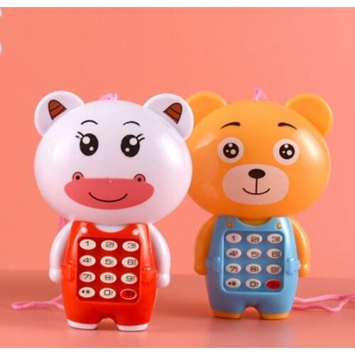 Baby Electronic Phone Toy Children Cartoon Light Flashing Music Mobile Phone Toy YH-17