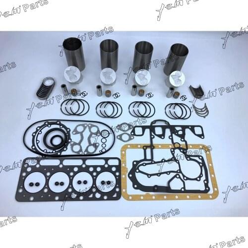 For kubota tractor engine V1903 V1903B repair kit liner kit piston + piston ring + gasket set + bearings