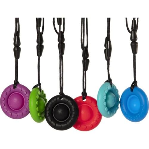 Interesting Baby Sensory Decompression Suitable for Autism Silicone Teether Chewing Pendant Bubble Music Baby Care BPA Free Bead