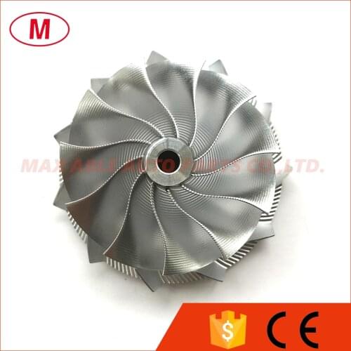 K16 54.70/67.00mm 11+0 blades Turbo Billet compressor wheel/Aluminum 2618/Point Milling wheel for Turbocharger Cartridge/CHRA
