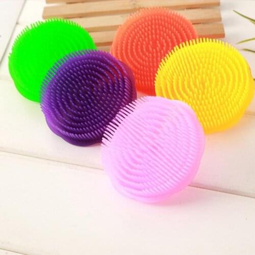 Massage Comb Round Scalp Massager Plastic Bathing Hair Scalp Comb Unfading Plastic Bathing Head Skin Shampoo Brush Bath Brushes