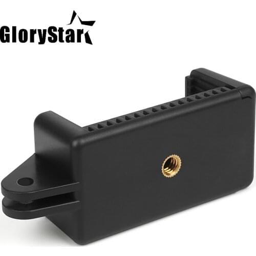 Mobile Phone Clip with 1/4 Screw Hole and Adapter Tripod Holder Mount for iPhone X 8 7 plus Xiaomi Note Redmi Samsung s6 Huawei