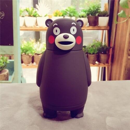 Cartoon Personality Bear Students Creative Insulated Portable Anti-break Mug Thermal Bottle Milk Cup Vacuum Cup