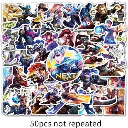 10/50Pcs League Of Legends Game Stickers For Motorcycle Skateboard Toy Refrigerator Guitar Mobile Phone Laptop Refrigerator