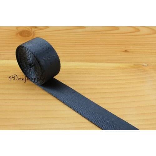 5 yards 1 inch(25mm) heavy weight nylon webbing Ruban for bag purse strap handles ZA55