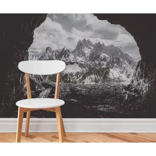 Custom 3D mural wallpaper cave 3D scenery background wall painting decoration painting