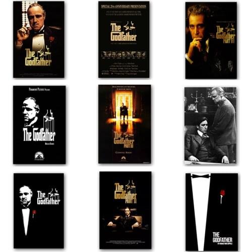 The God Father Godfather Classic Movie Posters and Prints Canvas Wall Paintings Art Pictures For Living Room No Frame