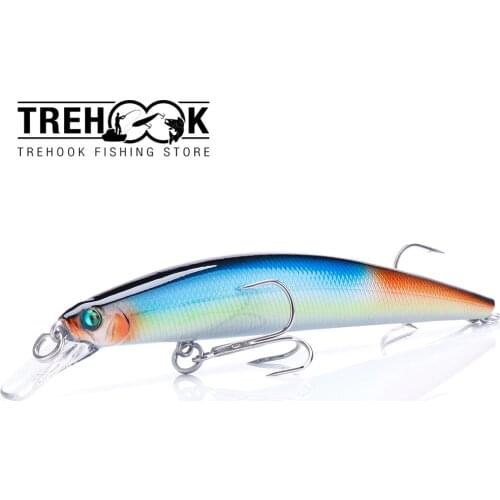 TREHOOK Pretty Floating Minnow Wobblers Pike Fishing Lure 11.5cm 10.5g Crankbaits Fishing Tackle Lures Hard Artificial Bait Jerk