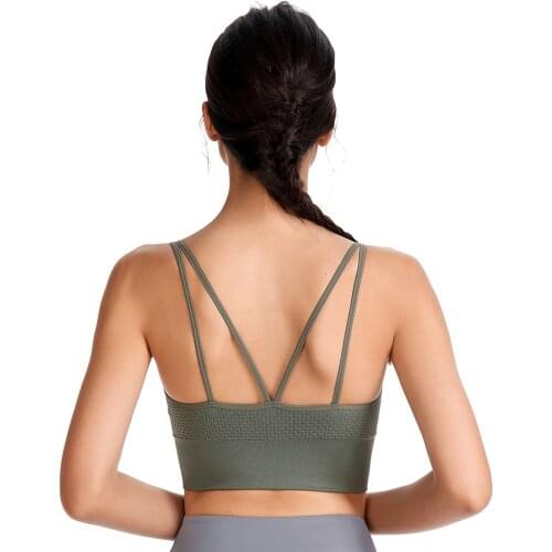 Plus Size XXL Sport Woman Gym Bra High Impact Shockproof Wirefree Nylon Solid Yoga Underwear Jogging Workout Fitness Brassiere