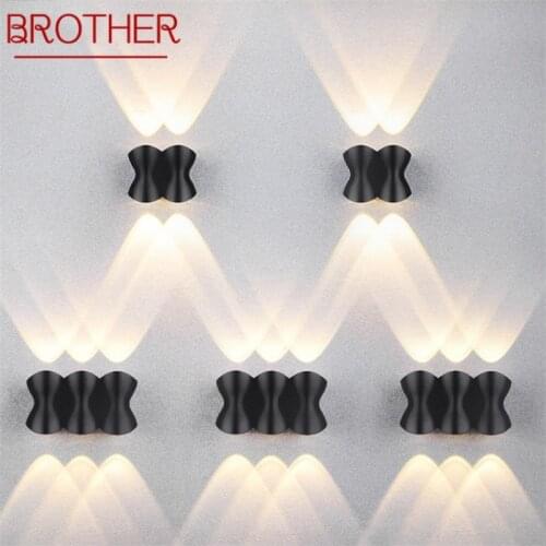 BROTHER Outdoor Wall Sconces Light Modern Waterproof IP65 LED Lamp Decorative For Patio Garden Balcony