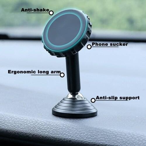Universal Car Holder for Mobile Phone Holder Stand In Car Mount Phone Holder for Car 360 Degree Magnetic Car Phone Holder
