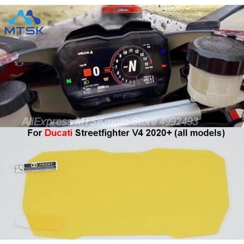 For Ducati Streetfighter V4 2020 Instrument Cluster Scratch Screen Protection Film Dashboard Screen Protector