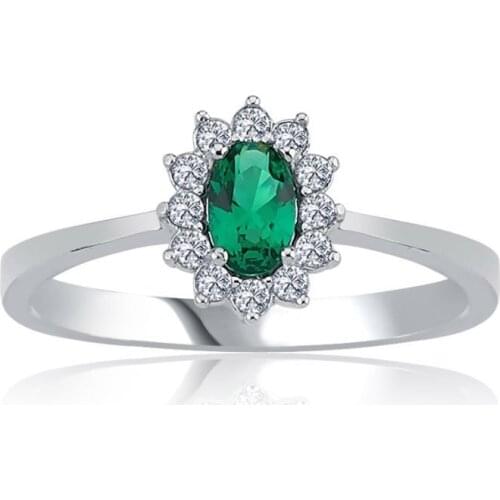 Trendy For Woman 925 Summer Fashion Jewelry Zircon Hoop Gift Cute Accessories High Quality Retro Crystal Ring Swarovski