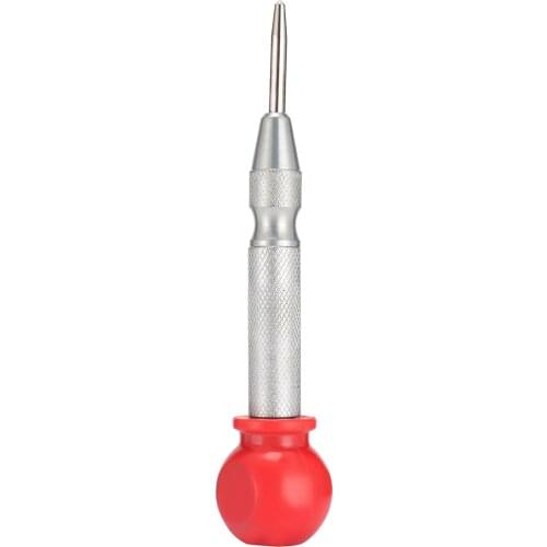 1pc 5 Inch HSS Center Punch Automatic Center Punch Spring Loaded Marking Drilling Tool with Sleeve