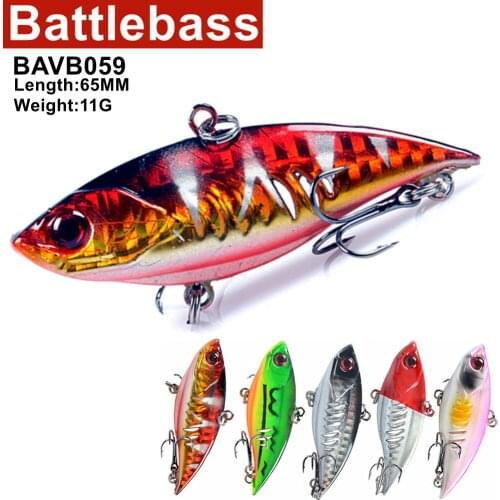 1PC Sinking Fishing Lure With Vibration Hard Plastic Artificial VIB Winter Ice Pike Fishing Lure Tackle Isca Peche Fishing Gear