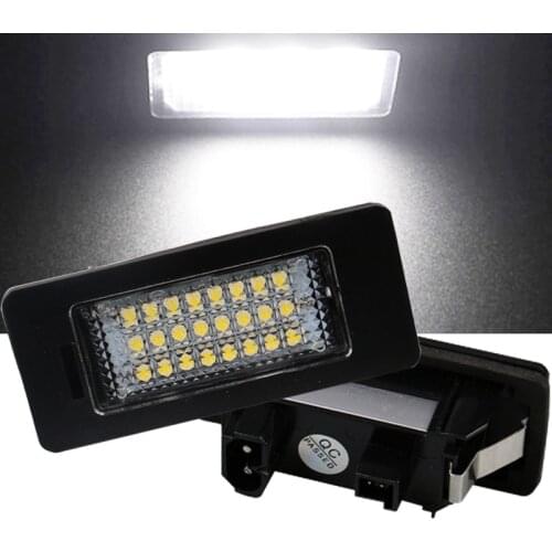 2PCS Car License Plate Auto Led Light Lamp White 6000K for BMW X1 E39 E60 E82 E90 E92 E93 M3 E39 E60 E70 X5 E60 E61 M5 E88 X6