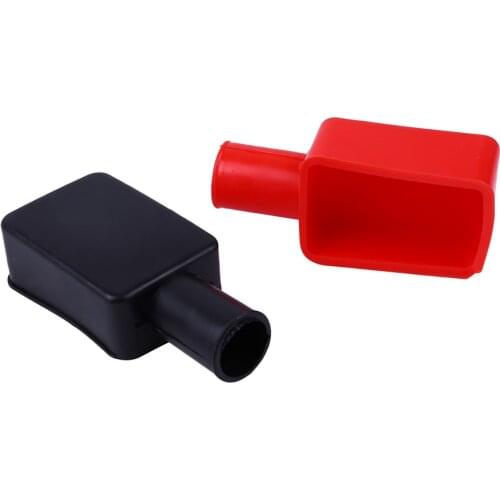 2PC Car Battery Covers Negative Positive Cap Terminal Protection Boot Insulating Protector Replacement Batteries Car Accessories