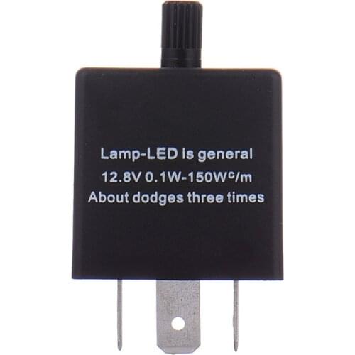 3-Pin CF14 Adjustable Frequency LED Flasher Relay Automotive Motorcycle Turn Signal Relay Flash Fix Motorbike Fix Indicator
