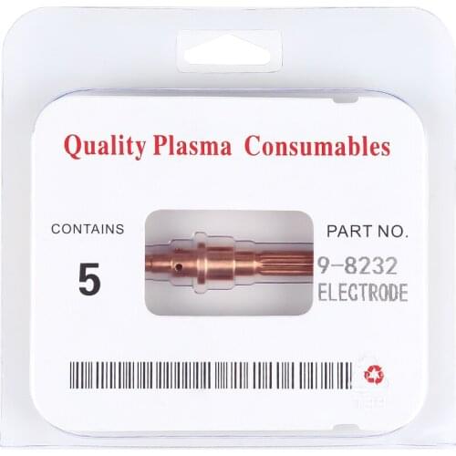 5 Pcs/Set 9-8232 Thermal Dynamics Plasma Cutter Cutting Torch Consumables SL60-100 Electrode For Most Plasma Cutting Torch