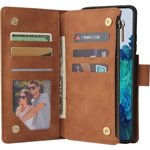 A72 A52 5G Phone Case For Samsung A72 A52 5G Magnetic Zipper Wallet Leather Case For Samsung A32 4G Flip Cover With Lanyard