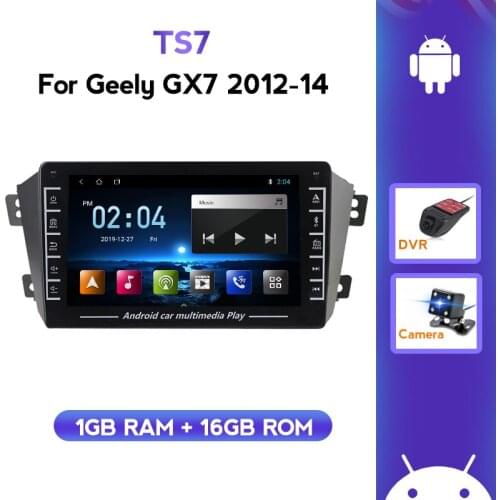 Android 1G+16G Car Radio for Geely Emgrand X7 GX7 EX7 2012 2013 2014 Car Stereo Gps Navigation Head Unit Support WIFI Rear Cam