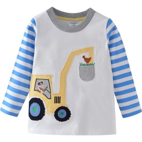 Branded Boys Clothes Autumn Spring Boys T shirts Cotton Long Sleeve Baby Girls Clothing New Tops For Children Boy Tee