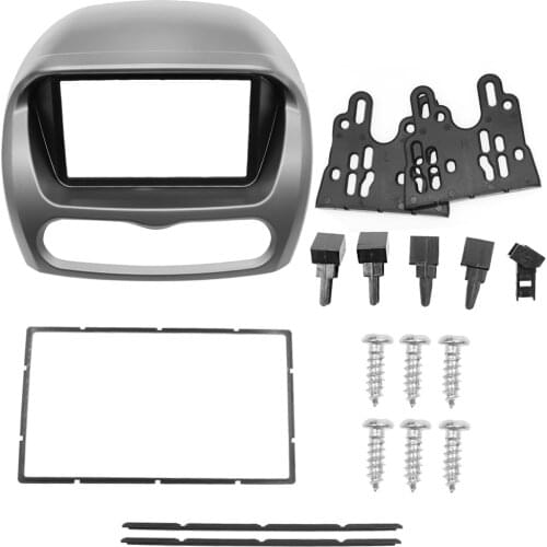 Double Din Car Trim Surround Panel fascia for Mitsubishi Imive for Peugeot ION Radio DVD Refitting Dash Mount Kit Frame Bezel