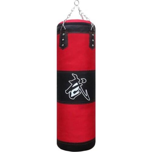Training Fitness Boxing Punching Bag With Hanger Empty Sport Kick Sandbag Muay Thai Boxer Gym Heavy Musculation Sandbag