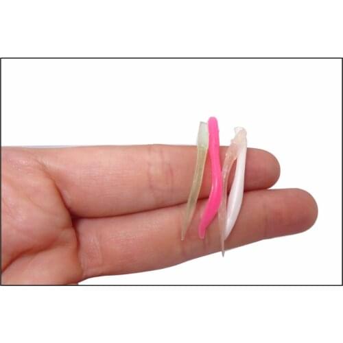 Mini Micro Soft Fishing Lures Soft Bait 3.5cm 0.15g 40pcs Worm Swimbait Fishing Tackle