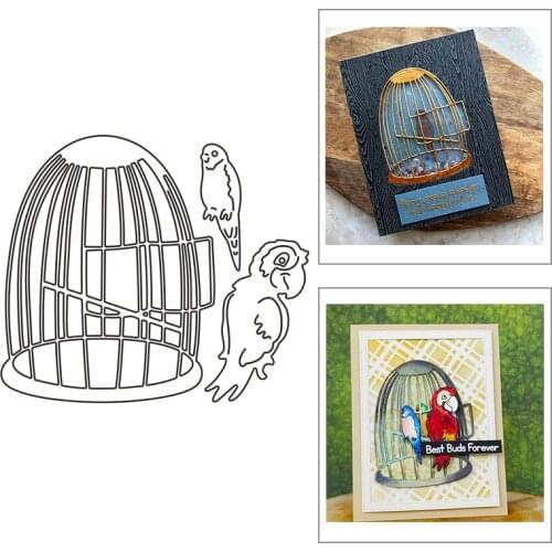 2021 New Animal Bird Pattern Metal Cutting Dies For Mould Cut Paper Craft Making Birdcage Greeting Card Scrapbooking No Stamps