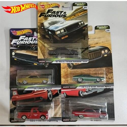 Original Hot Wheels Model Car Toy Diecast 1/64 Car Collection Hot Toys for Boys Fast and Furious Collector Edition Gift GBW75