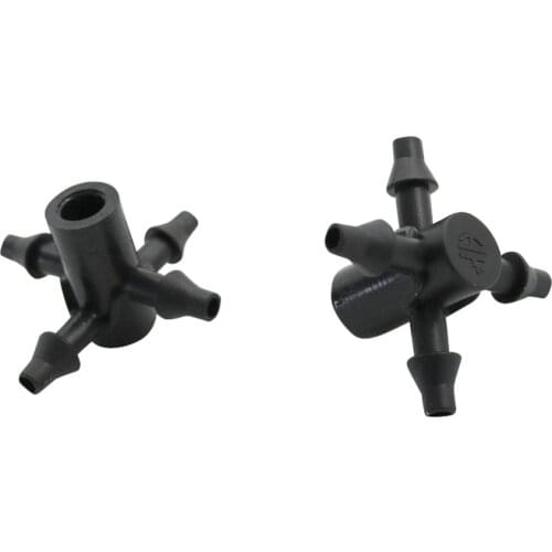 4mm to 4-way 3mm barb Connector arrow dripper adapter water splitter Greenhouse Drip irrigation Fittings 60 Pcs