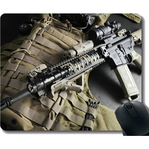 Anti-slip Mouse Pad Mat,Rifle assault rifle Mousepad