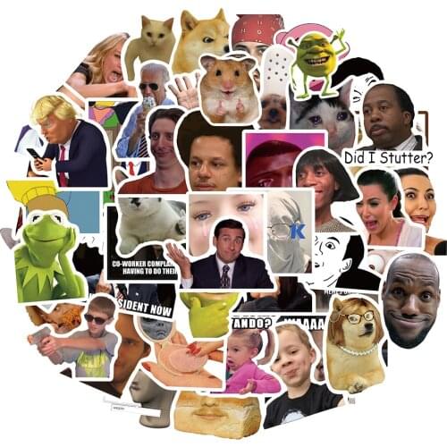 10/30/50pcs Meme Expression Graffiti Stickers For Cars Motor Luggage Laptop Waterproof Cartoon DIY Kids Stickers Decal Toy Gift