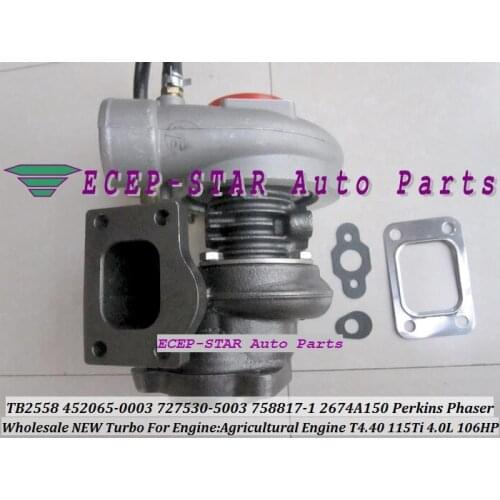 TB2558 452065 452065-0003 727530-5003 758817-0001 2674A150 Turbo Turbocharger For PERKINS Agricultural Phaser 115Ti T4.40 4.0L