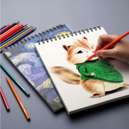 Thicken A4 Blank Paper Watercolor Sketch Book Notepad for Painting Drawing Diary Journal Spiral Notebook Sketchbook Art Supplies