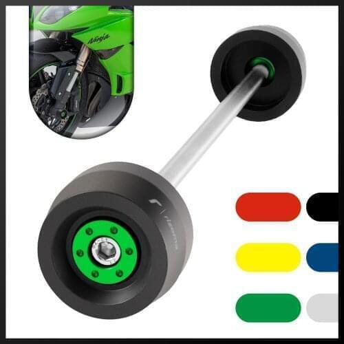 Motorcycle Front Axle Slider Wheel Protection For Kawasaki ZX-6R Ninja636 09-20 ZX-10R 11-20 Z750 09-14 Z800 13-15