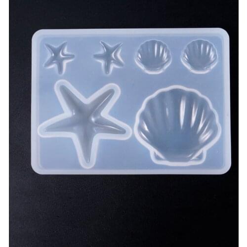 1pcs Clear Marine Organism Silicone Molds Epoxy Resin Casting Molds for Handmade Jewelry Making Necklace Charms Supplies 85*61mm