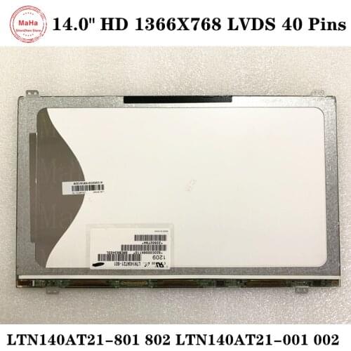 14" For Samsung 1366X768 LTN140AT21-801 LTN140AT21-802 803 LTN140AT21-001 LTN140AT21-002 LTN140AT21 LCD LED Display Screen
