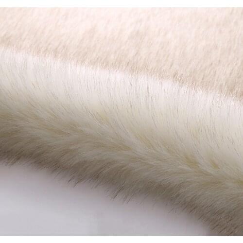 180x50cm Fox Faux fur grass dyed pointed fur fabric for wool coat collar fabric thickened plush fabric artificial fur fabric
