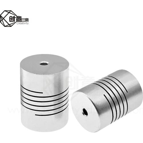 2Pcs 3D Parts Coupling CNC Motor Jaw Shaft Coupler 5mm To 8mm Flexible OD 19x25mm 3x3/4/5/6/6.35/8mm part Common Couplings size