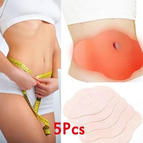5pcs Body Slimming Wonder Patch Quick Slimming Patch Belly Slim Patch Abdomen Fat Burning Navel Stick Weight Loss Slimer Tool