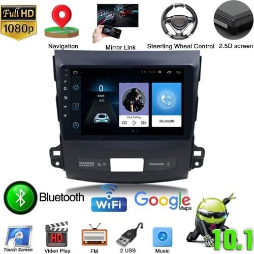 Android10.1 Car DVD Player GPS Navi Radio Stereo For Mitsubishi Outlander XL