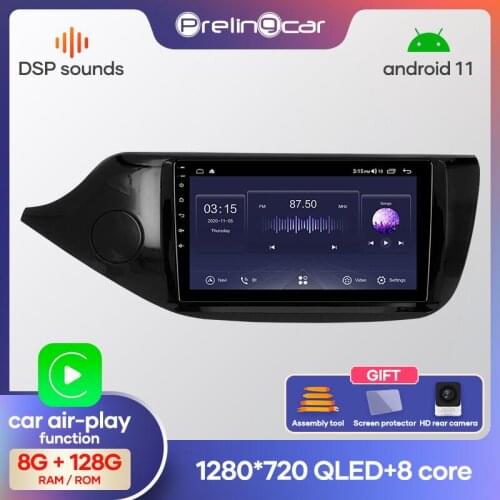 Prelingcar Android 10 NO DVD 2 Din Car Radio Multimedia Video Player Navigation GPS For kia Cee'd Ceed 2012-2018 Octa-Core IPS