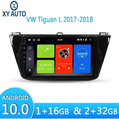 Quad-core 10.1-inch Android 10.0 Car GPS Bluetooth Navigation For Volkswagen Tiguan L 2017-2018 Multimedia Broadcasting System