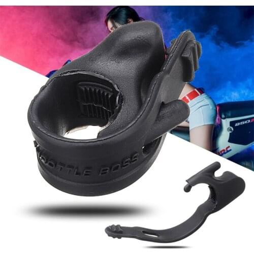 Black Throttle Control Motorcycle Cruise Control Throttle Assist Rocker Cramp Stopper