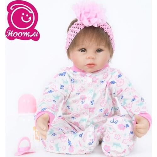 Exclusive Bebe Reborn Doll Soft Silicone Cotton Body Lifelike Realistic Baby Toy Lovely Doll For Kids Christmas Gifts 18" 45CM