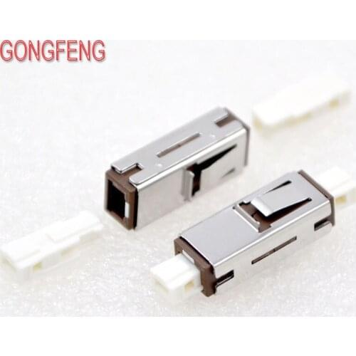 GONGFENG 10PCS New Optical Fiber Connector MU multimode Single Core Fiber Coupler Flange Adapter Special Wholesale
